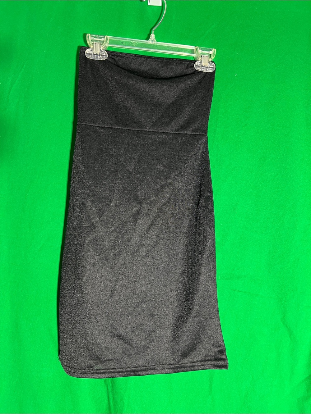 Black Strapless Tube Dress